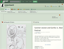 Tablet Screenshot of brokenlizard2.deviantart.com