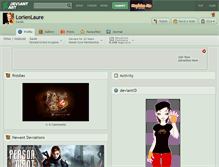 Tablet Screenshot of lorienlaure.deviantart.com