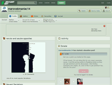 Tablet Screenshot of marowakmaniac14.deviantart.com