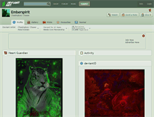 Tablet Screenshot of emberspirit.deviantart.com