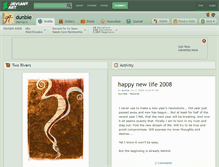 Tablet Screenshot of dunbie.deviantart.com