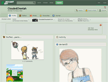 Tablet Screenshot of cloudedcheetah.deviantart.com