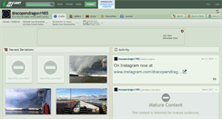 Desktop Screenshot of dracopendragon1985.deviantart.com