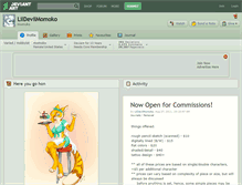Tablet Screenshot of lildevilmomoko.deviantart.com
