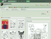 Tablet Screenshot of canalescomics.deviantart.com