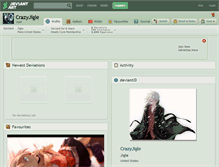 Tablet Screenshot of crazyjigle.deviantart.com