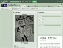 Tablet Screenshot of beastboyxraven.deviantart.com