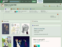 Tablet Screenshot of draco-x-luna-club.deviantart.com