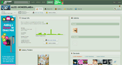 Desktop Screenshot of alice--wonderland.deviantart.com