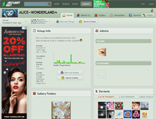 Tablet Screenshot of alice--wonderland.deviantart.com