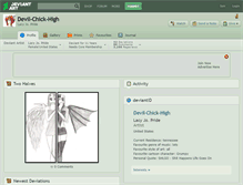 Tablet Screenshot of devil-chick-high.deviantart.com