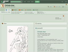 Tablet Screenshot of chrissie-chan.deviantart.com