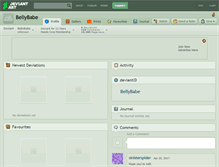 Tablet Screenshot of bellybabe.deviantart.com
