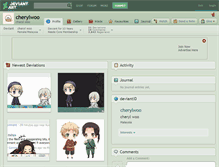 Tablet Screenshot of cherylwoo.deviantart.com