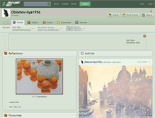 Tablet Screenshot of oblomov-ilya1956.deviantart.com