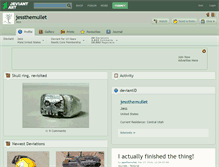 Tablet Screenshot of jessthemullet.deviantart.com