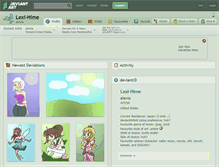 Tablet Screenshot of lexi-hime.deviantart.com