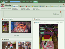Tablet Screenshot of kickerstar.deviantart.com