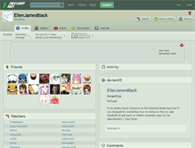 Tablet Screenshot of ellenjamesblack.deviantart.com