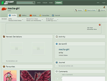 Tablet Screenshot of mecha-girl.deviantart.com