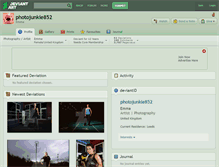 Tablet Screenshot of photojunkie852.deviantart.com
