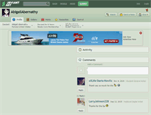 Tablet Screenshot of abigailabernathy.deviantart.com