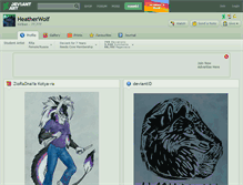 Tablet Screenshot of heatherwolf.deviantart.com