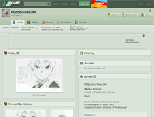 Tablet Screenshot of hijoozu-yasumi.deviantart.com