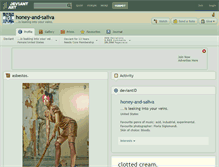 Tablet Screenshot of honey-and-saliva.deviantart.com