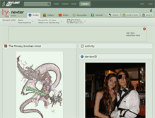 Tablet Screenshot of newtier.deviantart.com