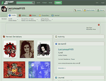 Tablet Screenshot of lacrymosa9105.deviantart.com