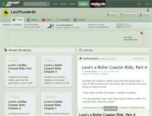 Tablet Screenshot of lordthunder86.deviantart.com