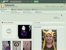 Tablet Screenshot of chibiluluwolf.deviantart.com