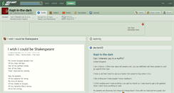 Desktop Screenshot of kept-in-the-dark.deviantart.com