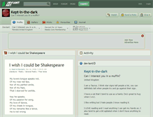 Tablet Screenshot of kept-in-the-dark.deviantart.com