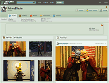 Tablet Screenshot of princeelladan.deviantart.com