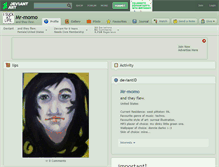 Tablet Screenshot of mr-momo.deviantart.com