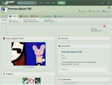 Tablet Screenshot of princess-sakura-trc.deviantart.com