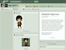 Tablet Screenshot of hugo-cabret.deviantart.com