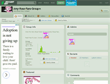 Tablet Screenshot of amy-rose-fans-group.deviantart.com