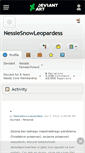 Mobile Screenshot of nessiesnowleopardess.deviantart.com