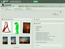 Tablet Screenshot of cheryn84.deviantart.com