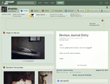 Tablet Screenshot of diveinto.deviantart.com