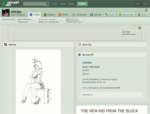 Tablet Screenshot of chicles.deviantart.com