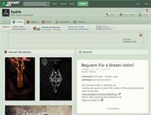 Tablet Screenshot of kudrik.deviantart.com