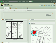 Tablet Screenshot of mianime.deviantart.com