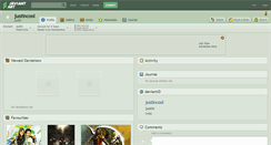 Desktop Screenshot of justincool.deviantart.com