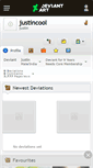 Mobile Screenshot of justincool.deviantart.com
