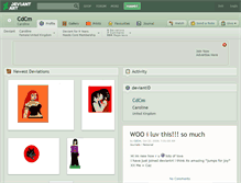 Tablet Screenshot of cdcm.deviantart.com
