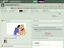 Tablet Screenshot of lorazoronicktrance.deviantart.com